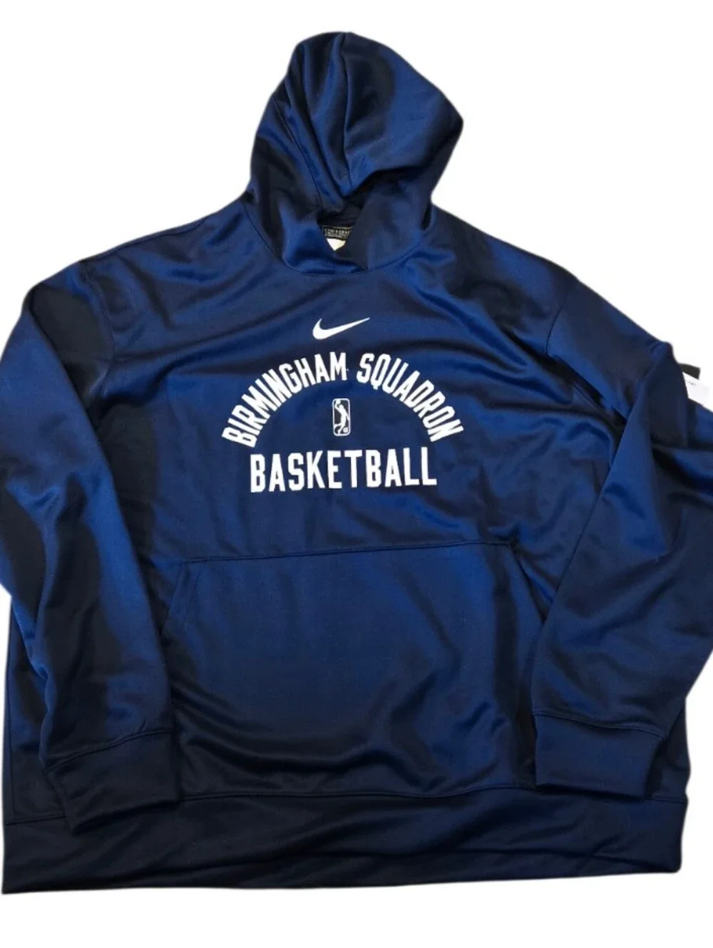 NWT Nike Men’s Birmingham Squadron Navy Blue Basketball Hoodie Sz XXL Tall